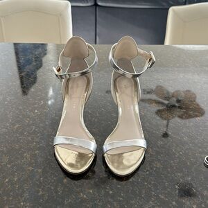 Sophia Webster Nicole Mid Silver and Gold Sandal Size 36.5